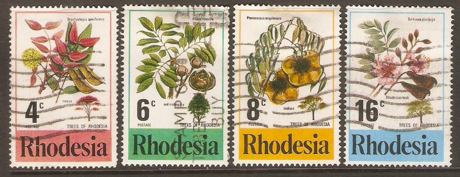Rhodesia 1976 Trees Set. SG533-SG536.
